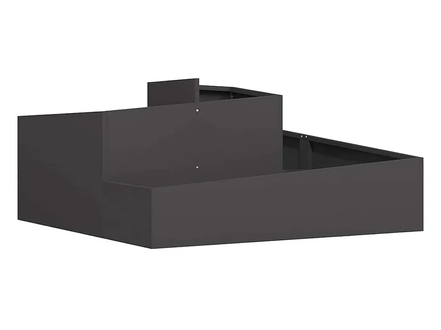 Macetero-Maceta para Jardín | Jardinera | Macetero 100 x 100 x 50 cm Acero Negro