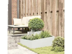 Macetero-Maceta para Jardín | Jardinera | Macetero 80 x 80 x 50 cm Blanco