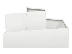 Macetero-Maceta para Jardín | Jardinera | Macetero 80 x 80 x 50 cm Blanco