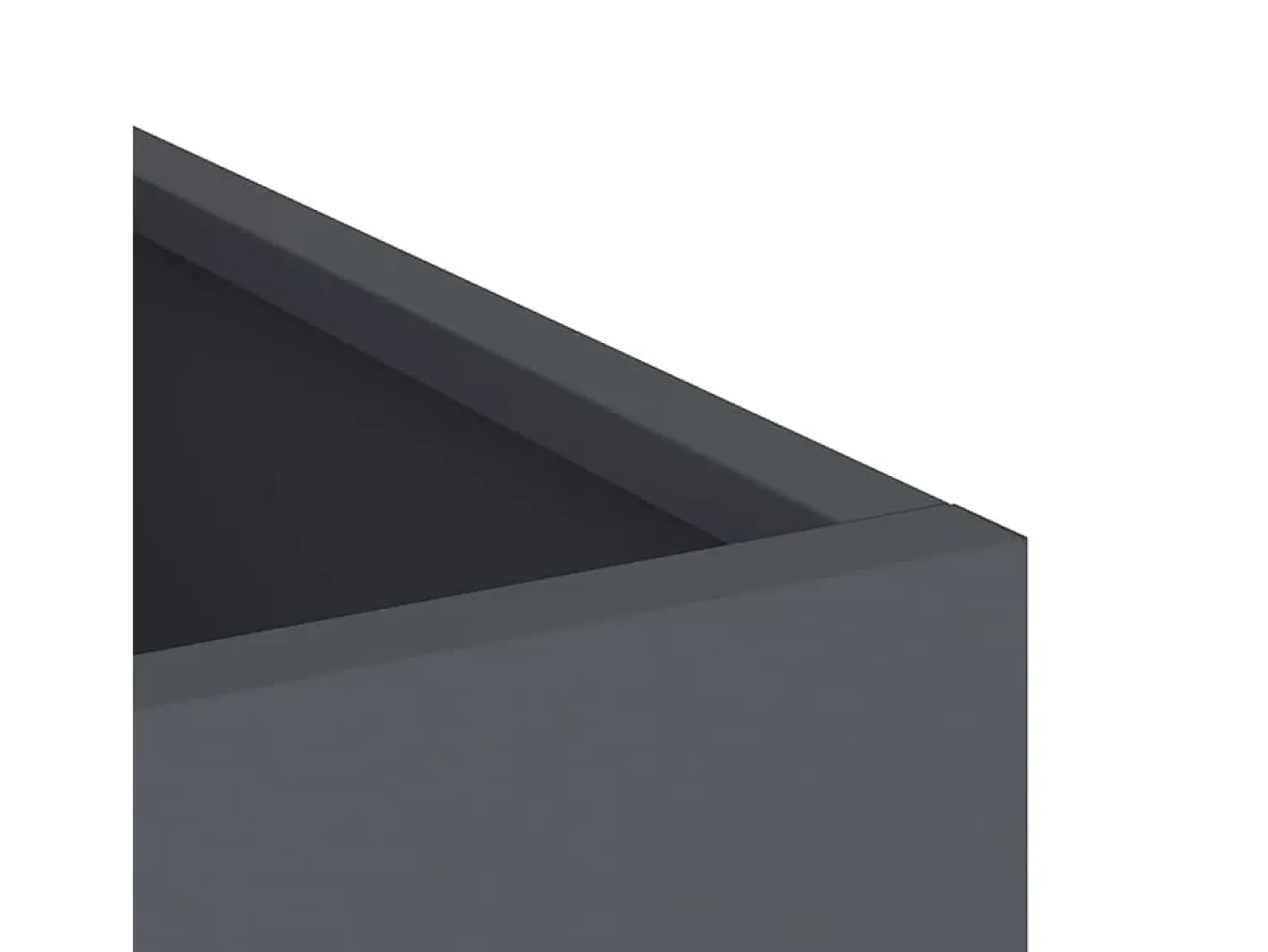 Macetero-Maceta para Jardín | Jardinera | Macetero Antracita Acero laminado en frío Gris