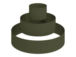 Clearance Maceta para Jardín | Jardinera | Macetero oliva 90 x 90 x 20 cm Acero Verde