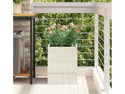 Clearance Maceta para Jardín | Jardinera | Macetero Acero galvanizado Plateado