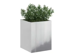 Clearance Maceta para Jardín | Jardinera | Macetero Acero galvanizado Plateado