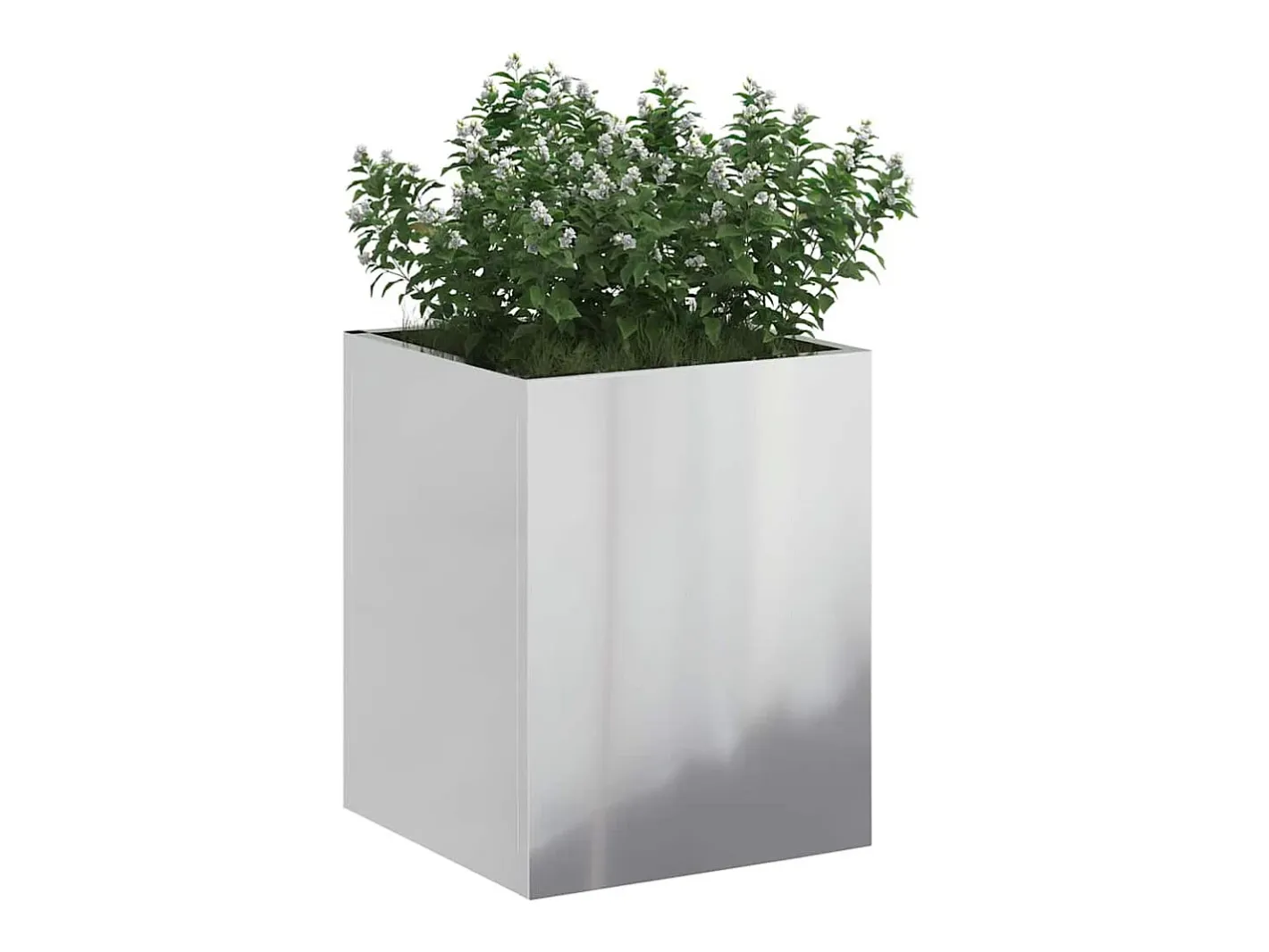 Clearance Maceta para Jardín | Jardinera | Macetero Acero galvanizado Plateado