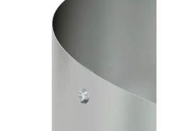 Macetero-Maceta para Jardín | Jardinera | Macetero 80 x 80 x 20 cm Acero galvanizado Plateado