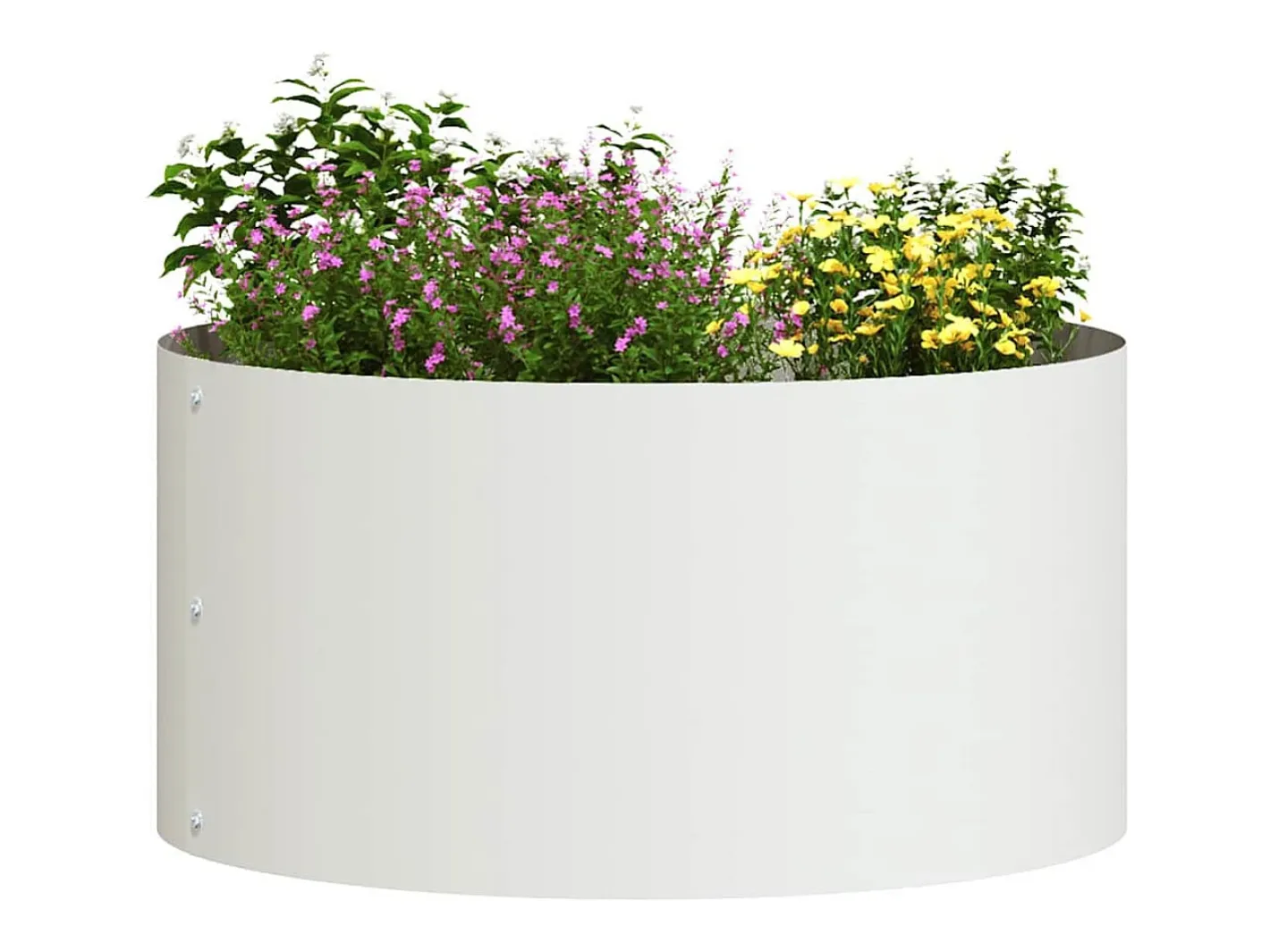 Maceta para Jardín | Jardinera | Macetero 40 x 40 x 20 cm Acero Blanco Online