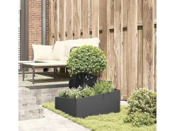 Macetero-Maceta para Jardín | Jardinera | Macetero 60 x 60 x 50 cm Acero Negro