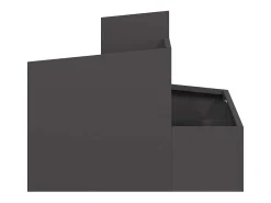 Macetero-Maceta para Jardín | Jardinera | Macetero 60 x 60 x 50 cm Acero Negro