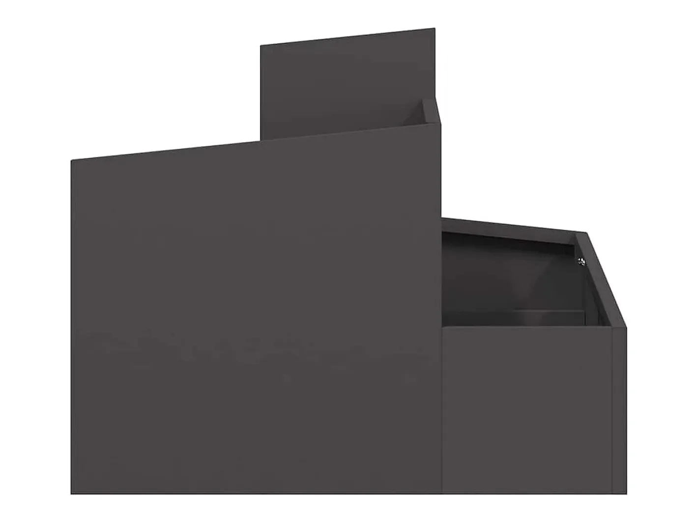 Macetero-Maceta para Jardín | Jardinera | Macetero 60 x 60 x 50 cm Acero Negro