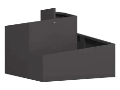 Macetero-Maceta para Jardín | Jardinera | Macetero 60 x 60 x 50 cm Acero Negro