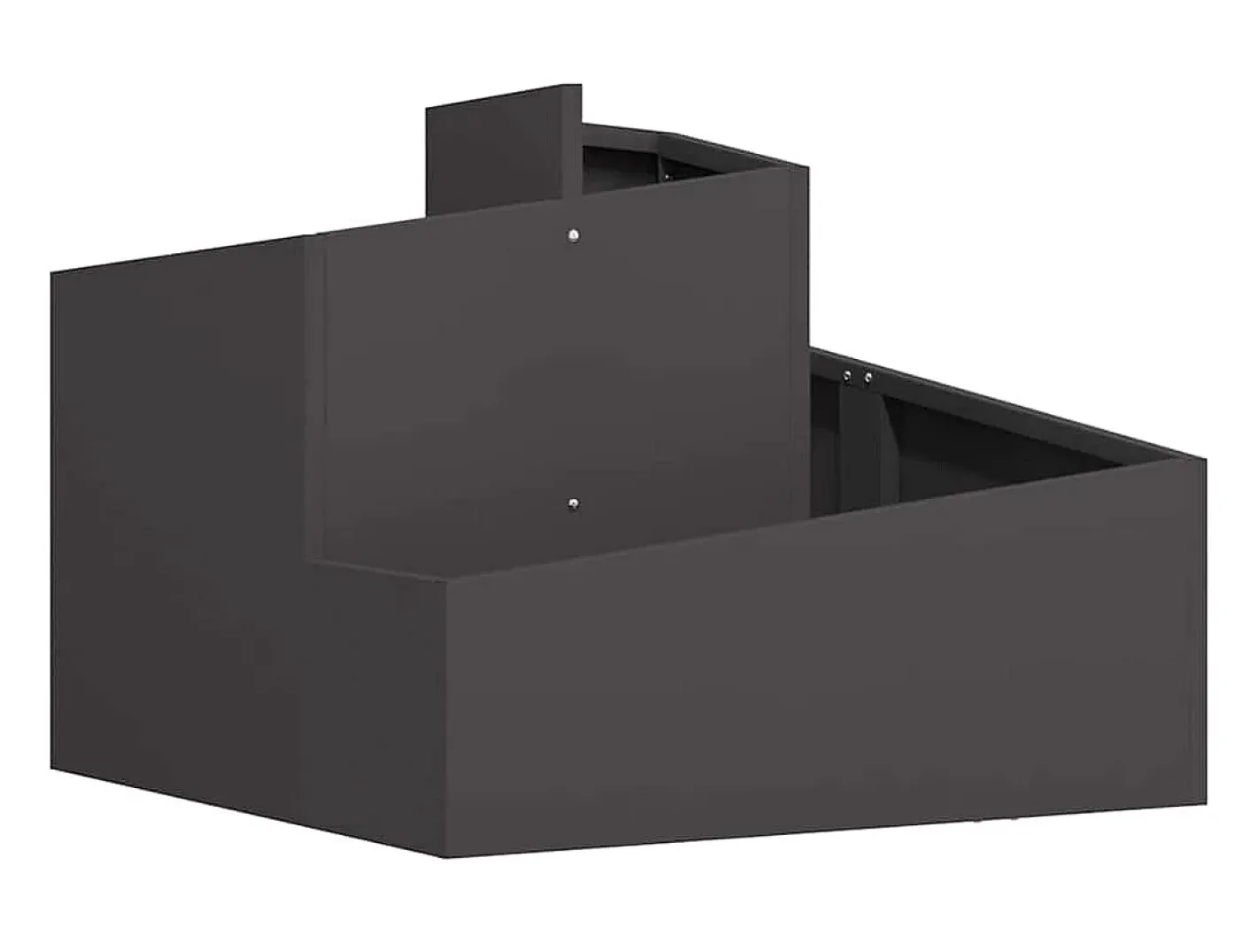 Macetero-Maceta para Jardín | Jardinera | Macetero 60 x 60 x 50 cm Acero Negro