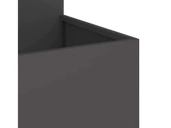 Macetero-Maceta para Jardín | Jardinera | Macetero 80 x 80 x 60 cm Acero Negro
