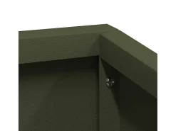 Macetero-Maceta para Jardín | Jardinera | Macetero oliva 60 x 60 x 50 cm Acero Verde