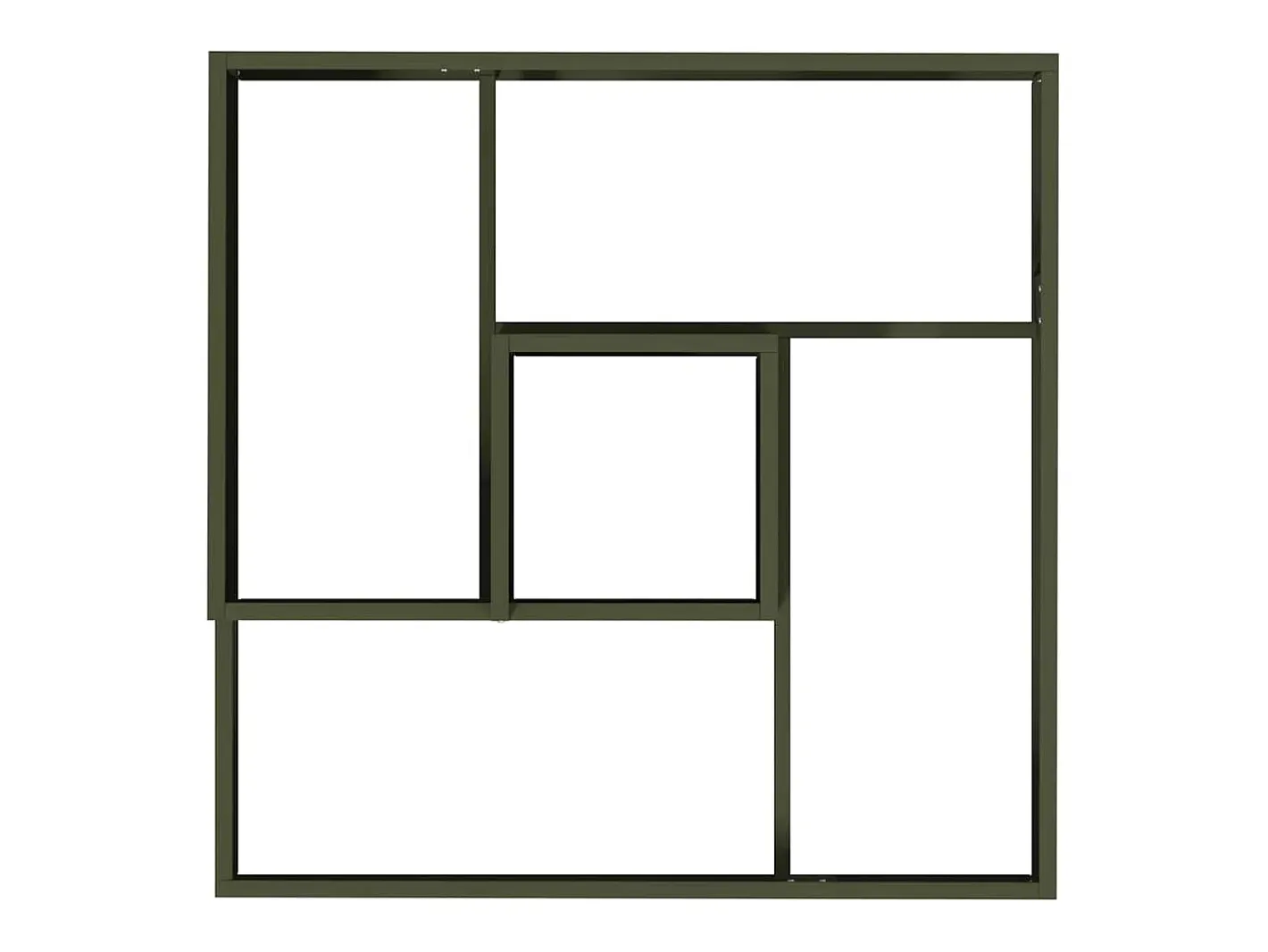 Macetero-Maceta para Jardín | Jardinera | Macetero oliva 60 x 60 x 50 cm Acero Verde