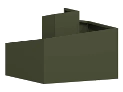 Macetero-Maceta para Jardín | Jardinera | Macetero oliva 60 x 60 x 50 cm Acero Verde