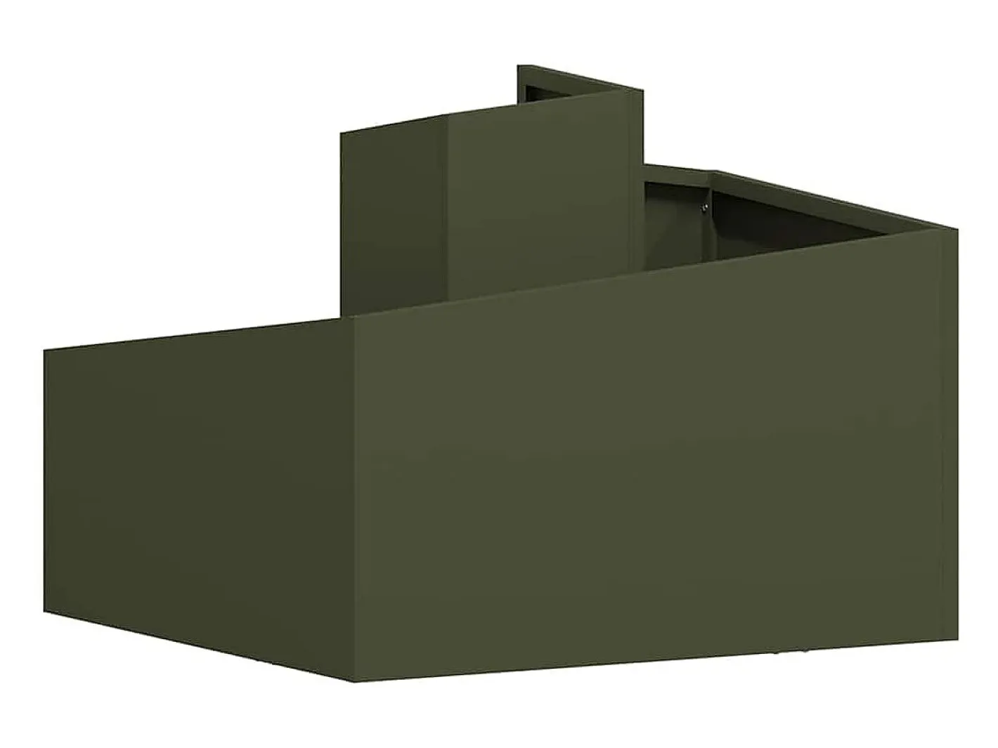 Macetero-Maceta para Jardín | Jardinera | Macetero oliva 60 x 60 x 50 cm Acero Verde