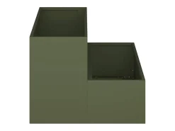 Discount Maceta para Jardín | Jardinera | Macetero oliva 100 x 60 x 45 cm Acero Verde