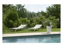 Riviera Maceta Soleilla alta - 53 cm - - Blanco Sale