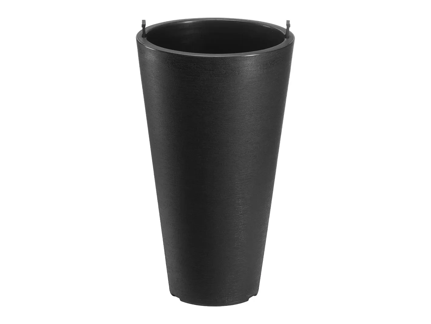 Macetero-Macetas SucceBuy, Juego de 2, Redondas y Cónicas de 61 cm, para Uso en Exteriores e Interiores Negro