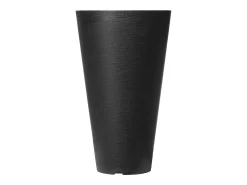 Macetero-Macetas SucceBuy, Juego de 2, Redondas y Cónicas de 61 cm, para Uso en Exteriores e Interiores Negro