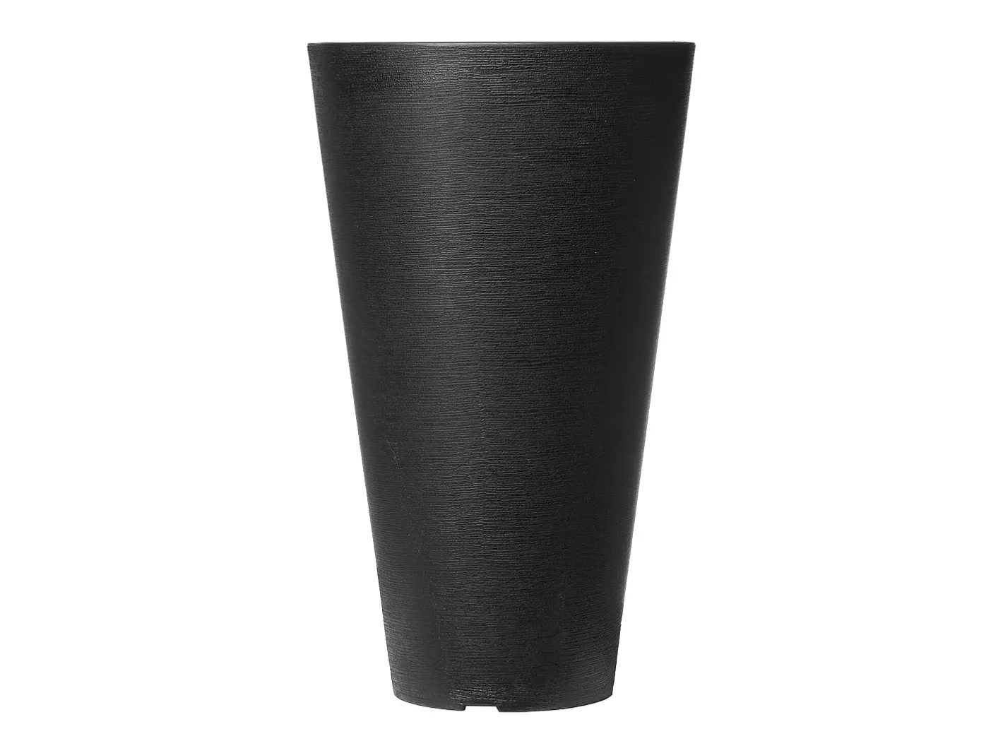 Macetero-Macetas SucceBuy, Juego de 2, Redondas y Cónicas de 61 cm, para Uso en Exteriores e Interiores Negro