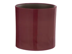 J-Line Macetero de cerámica 16.5x16.5x16.5 cm Fucsia