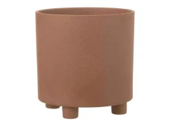 Best LANA DECO Macetero de cerámica marrón de 26.5x26.5x27.5 cm Marru00f3n