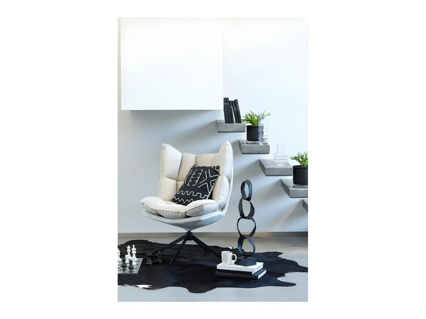 Outlet LANA DECO Macetero de cerámica de 20x20x19.5 cm Negro