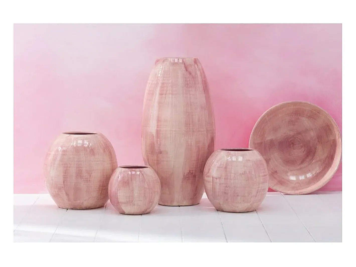 Online J-Line Macetero de cerámica 28*28*27 cm Rosa