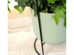 Macetero MOA Vinthera con asa acero claro Ø18x39 cm Verde Sale