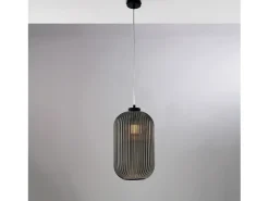 Outlet Malena Lámpara de techo en metal y aluminio cromo pulido con LED integrado H.12 Ø40 BL247-PCR Plateado