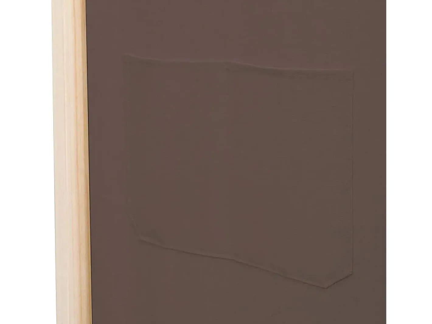 Biombo-Mampara divisoria de 3 paneles Marrón 120x170x4 cm Tela Marru00f3n