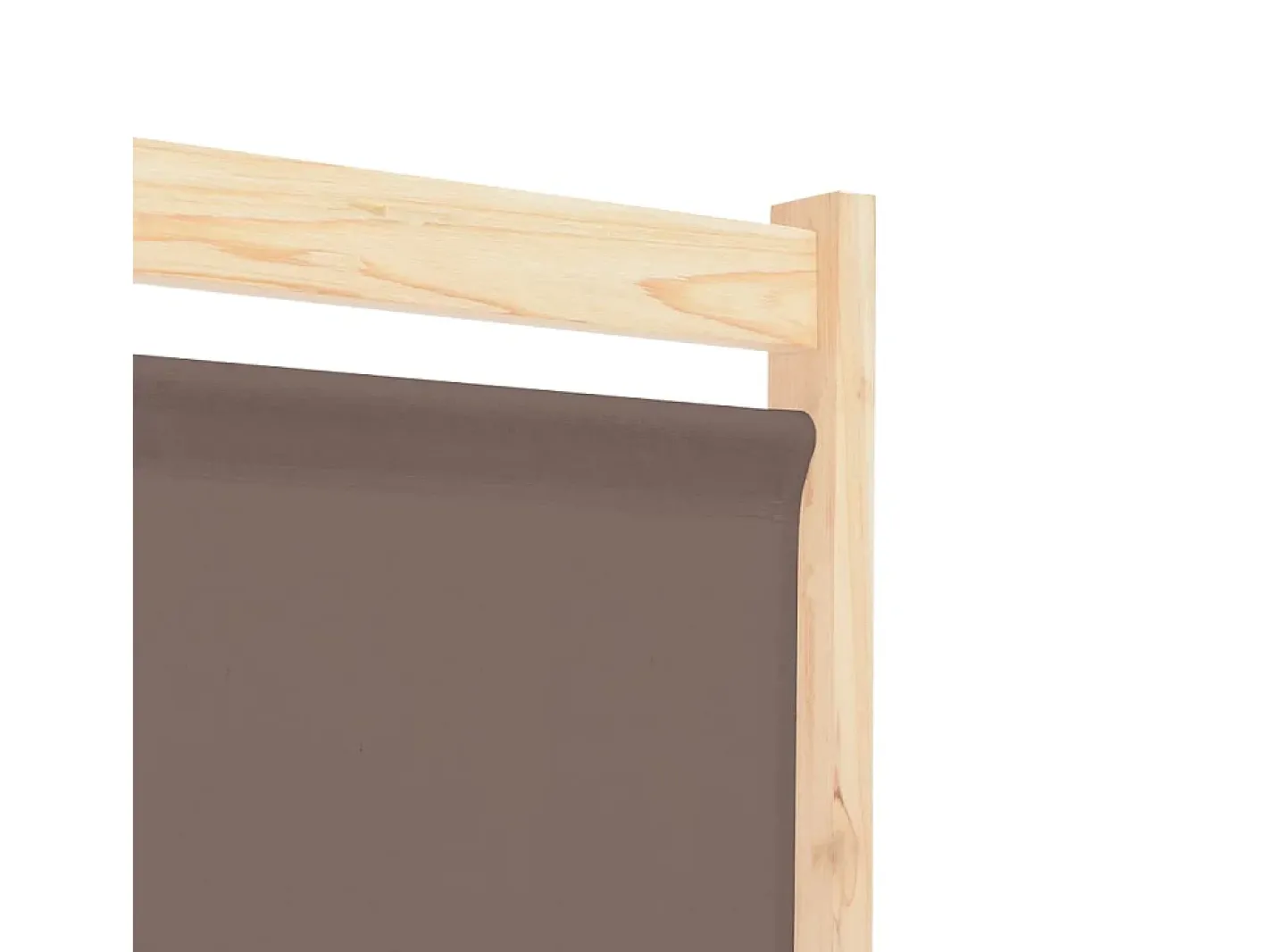 Biombo-Mampara divisoria de 3 paneles Marrón 120x170x4 cm Tela Marru00f3n