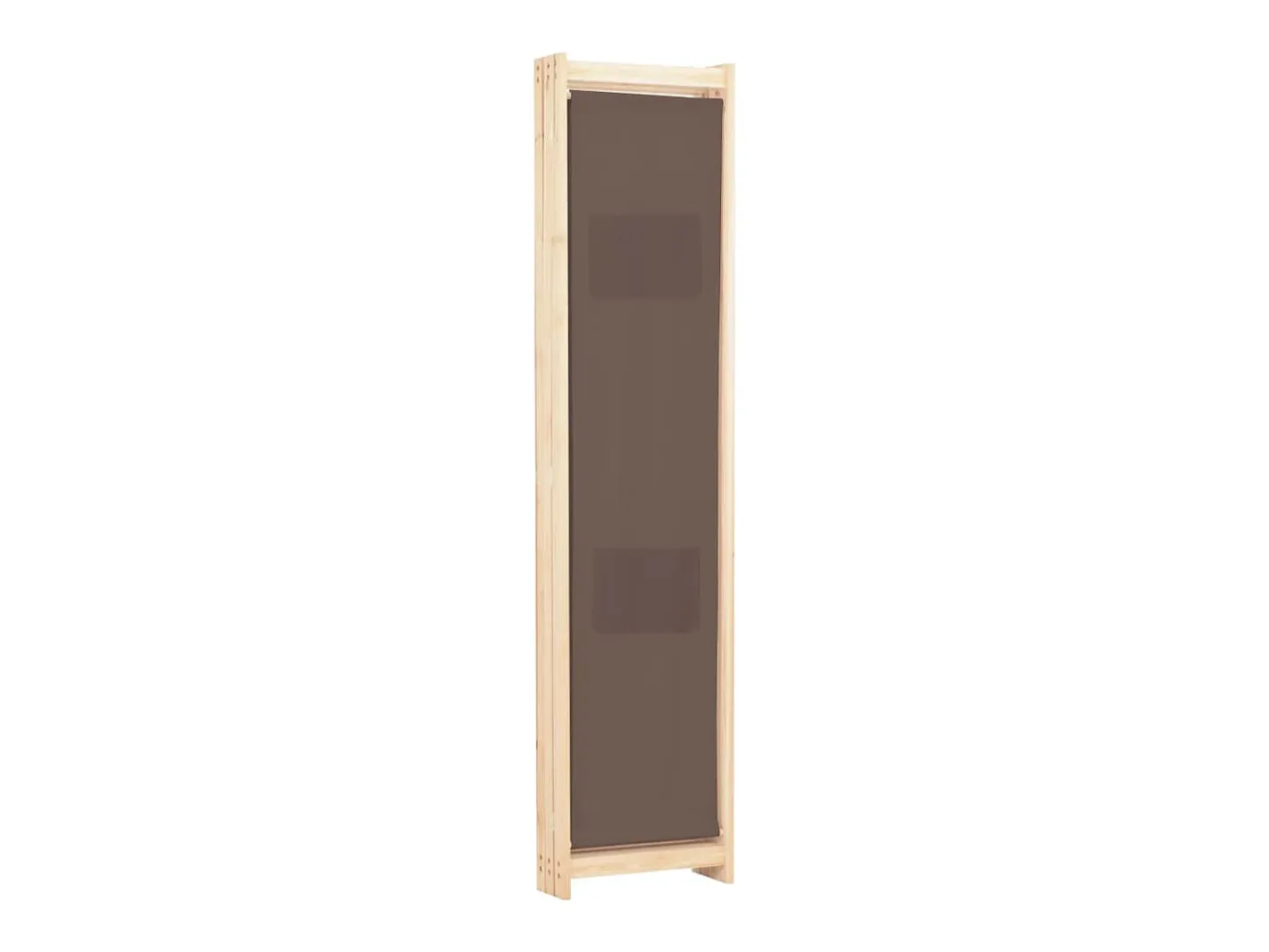Biombo-Mampara divisoria de 3 paneles Marrón 120x170x4 cm Tela Marru00f3n