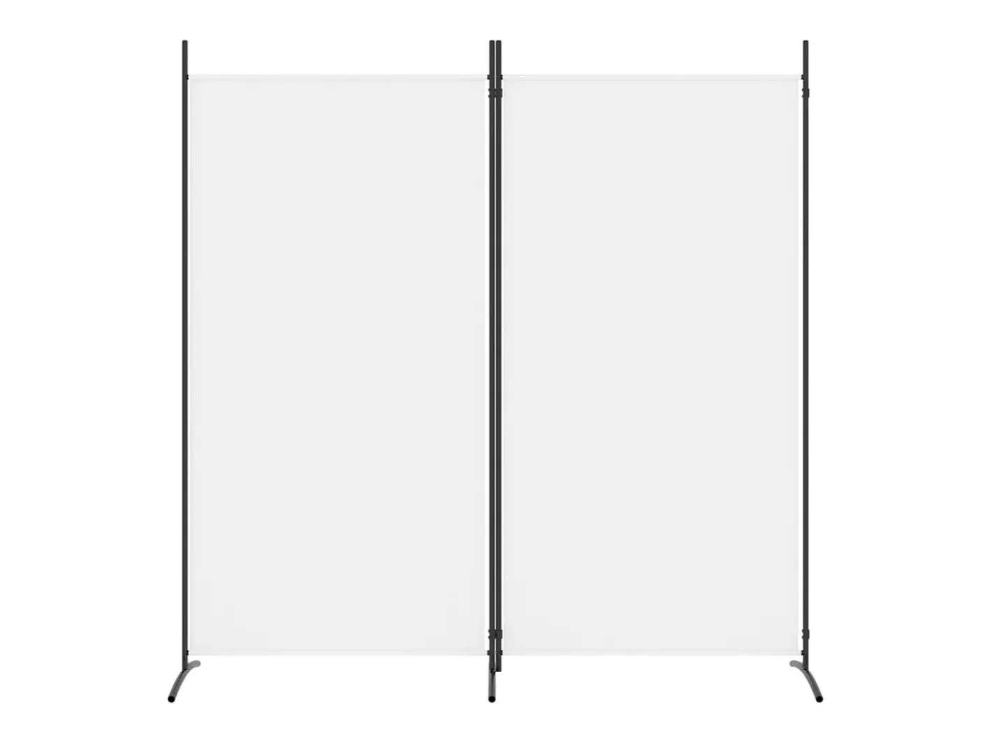 Discount Mampara divisoria de 2 paneles Tela Blanca 175x180 cm Blanco