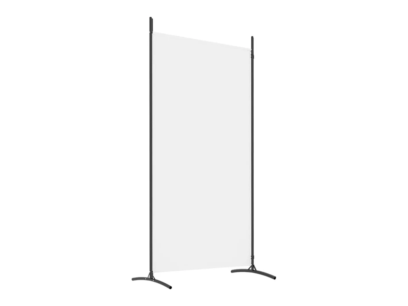 Discount Mampara divisoria de 2 paneles Tela Blanca 175x180 cm Blanco