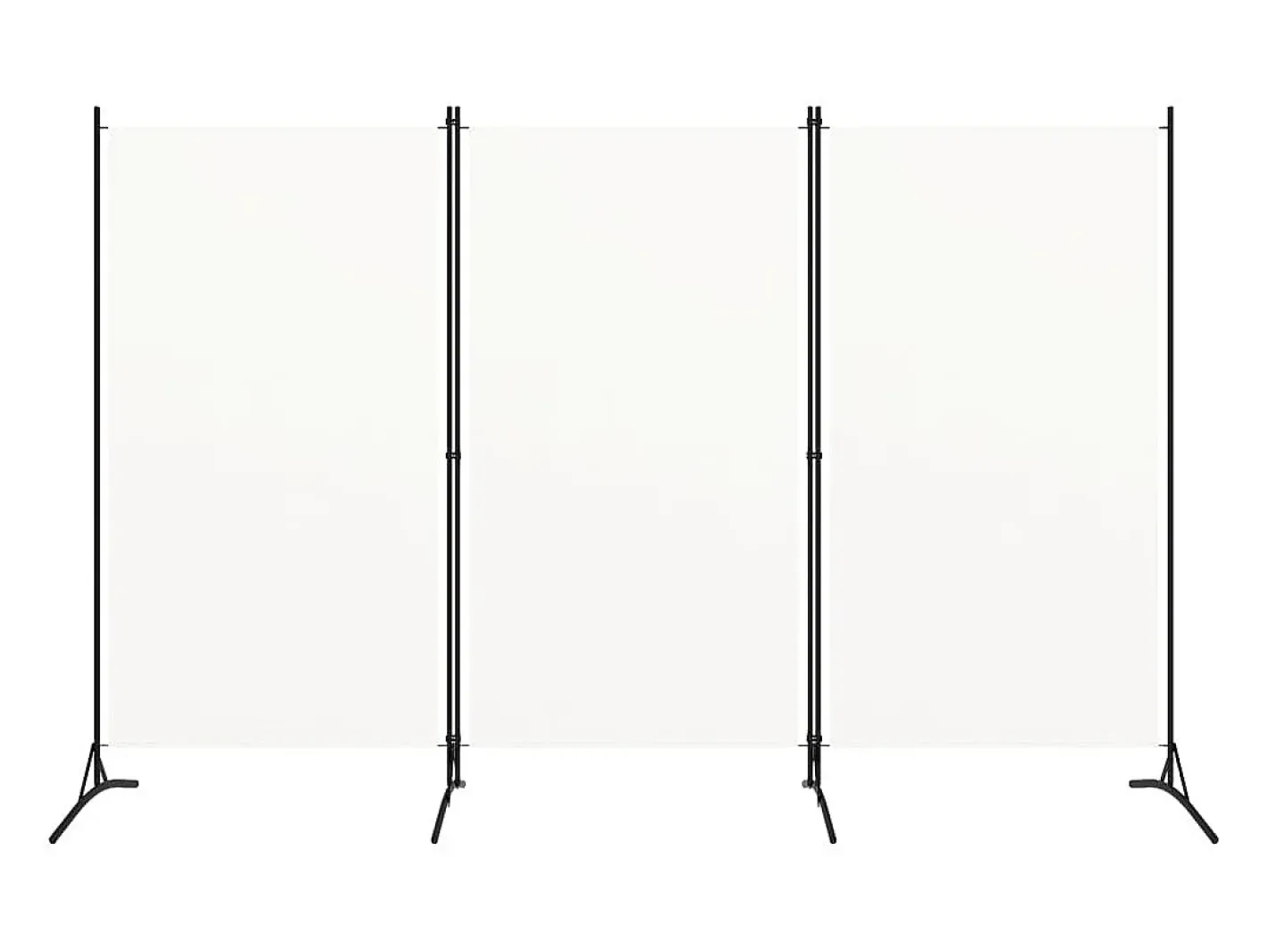 Online Mampara divisoria de 3 paneles Tela Blanca 260x180 cm Blanco
