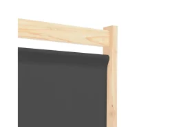 Biombo-Mampara divisoria de 6 paneles 240 x 170 x 4 cm Tela Gris