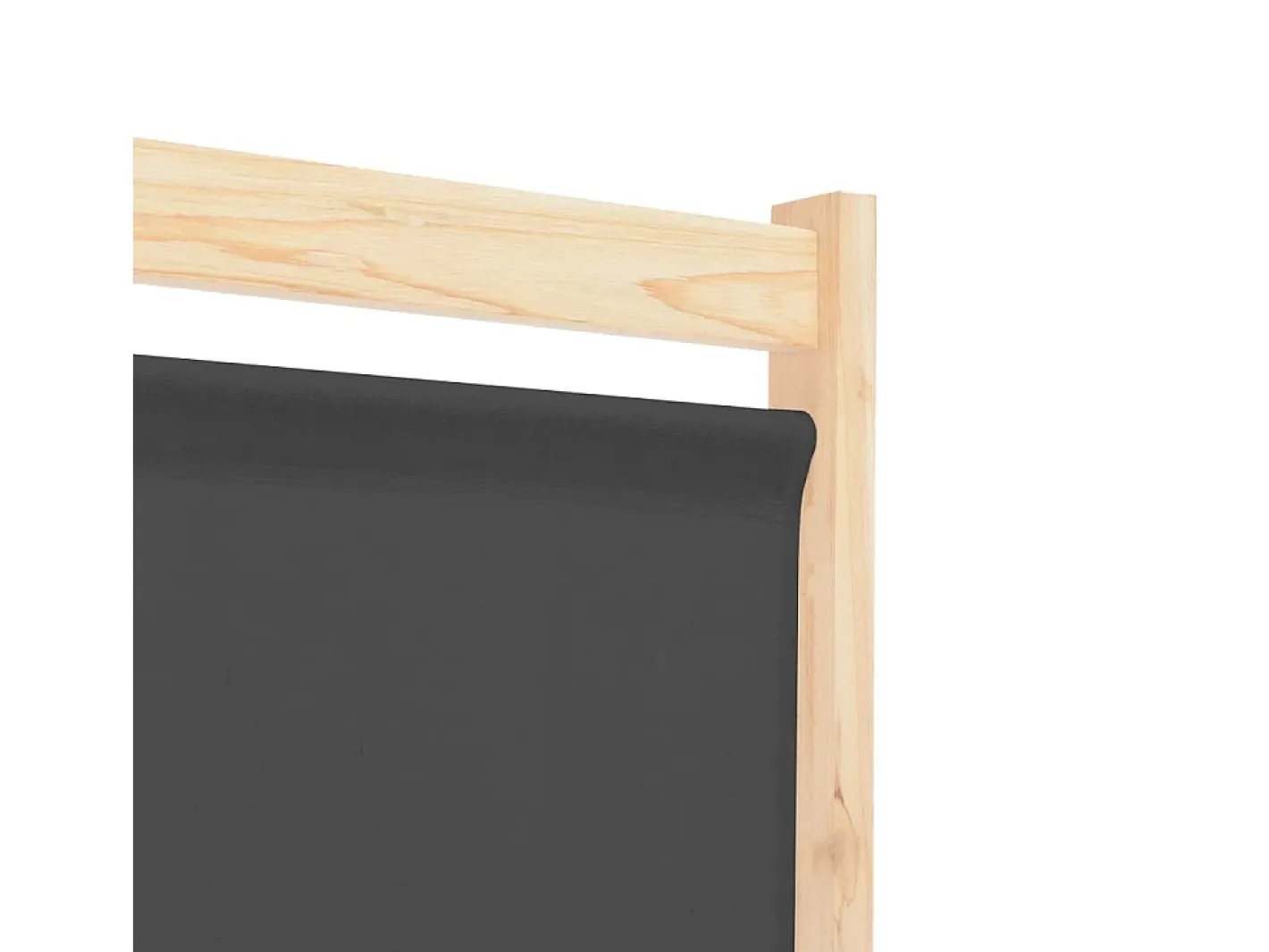 Biombo-Mampara divisoria de 6 paneles 240 x 170 x 4 cm Tela Gris