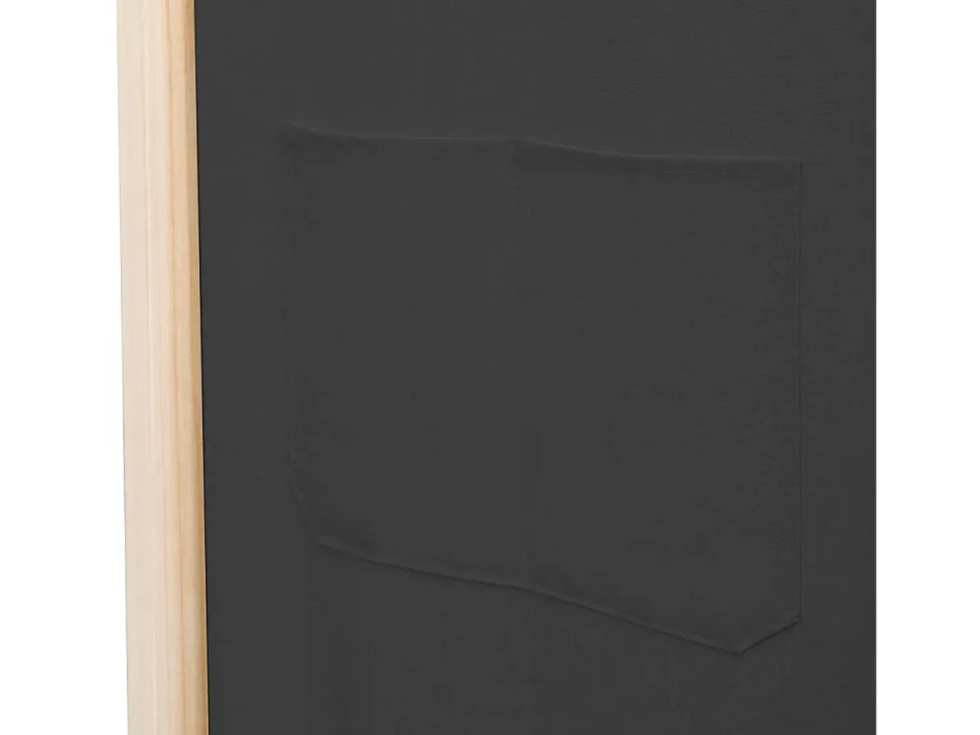 Biombo-Mampara divisoria de 6 paneles 240 x 170 x 4 cm Tela Gris