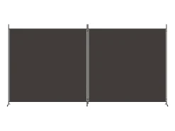 Mampara divisoria de 2 paneles Marrón 348x180 cm Tela Marru00f3n Online