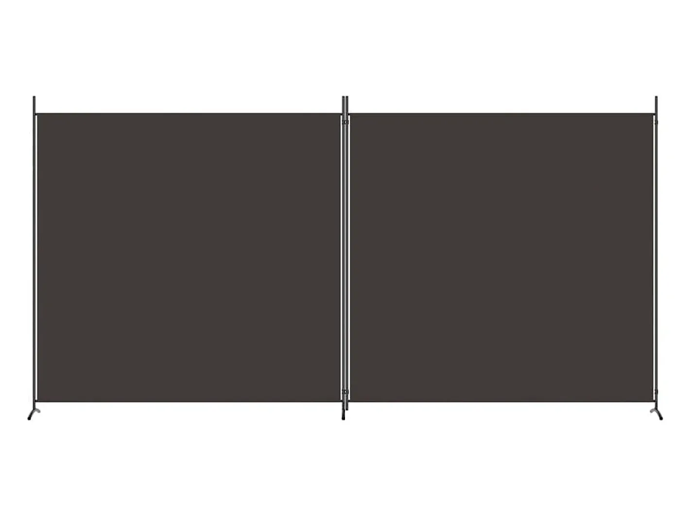 Mampara divisoria de 2 paneles Marrón 348x180 cm Tela Marru00f3n Online