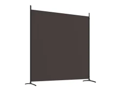 Mampara divisoria de 2 paneles Marrón 348x180 cm Tela Marru00f3n Online