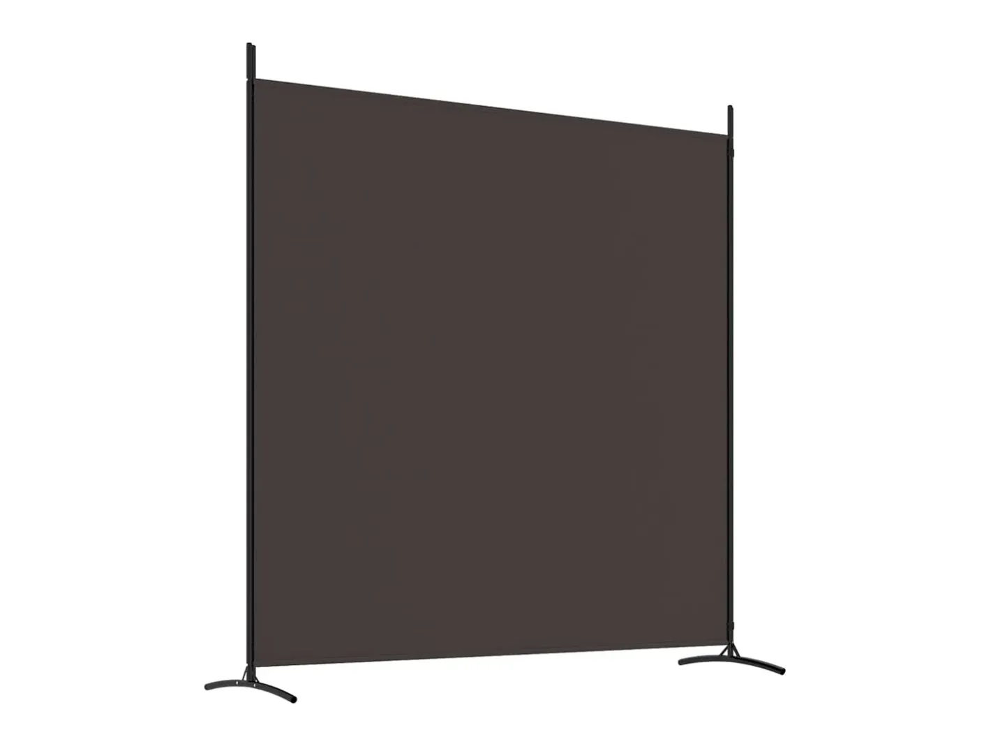 Mampara divisoria de 2 paneles Marrón 348x180 cm Tela Marru00f3n Online