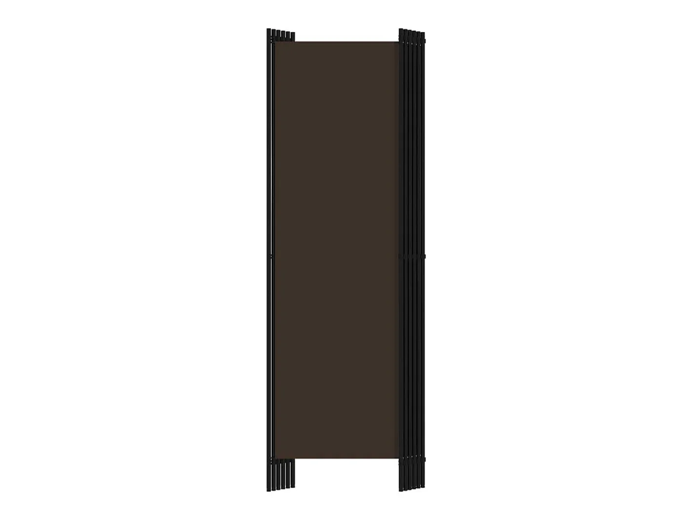 Mampara divisoria de 6 paneles Marrón 300x180 cm Marru00f3n