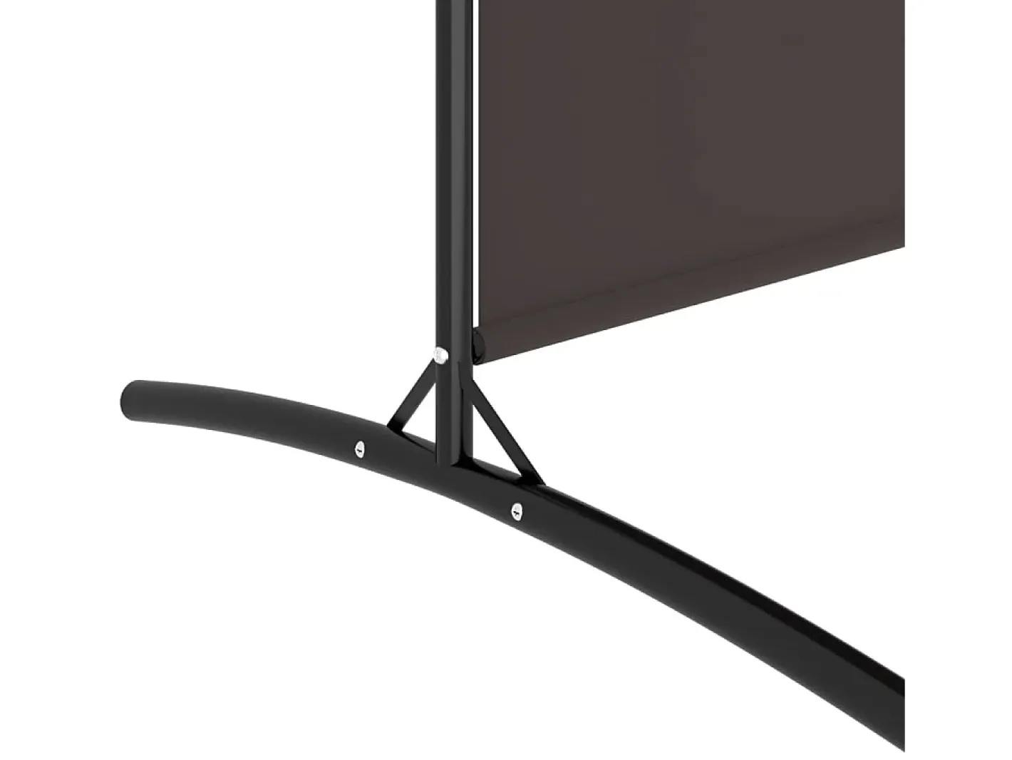 Biombo-Mampara divisoria de 5 paneles Marrón 433x180 cm Tela Marru00f3n