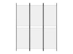 Mampara divisoria de 3 paneles Tela Blanca 150x180 cm Blanco Clearance