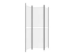 Mampara divisoria de 3 paneles Tela Blanca 150x180 cm Blanco Clearance