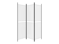 Mampara divisoria de 3 paneles Tela Blanca 150x180 cm Blanco Clearance
