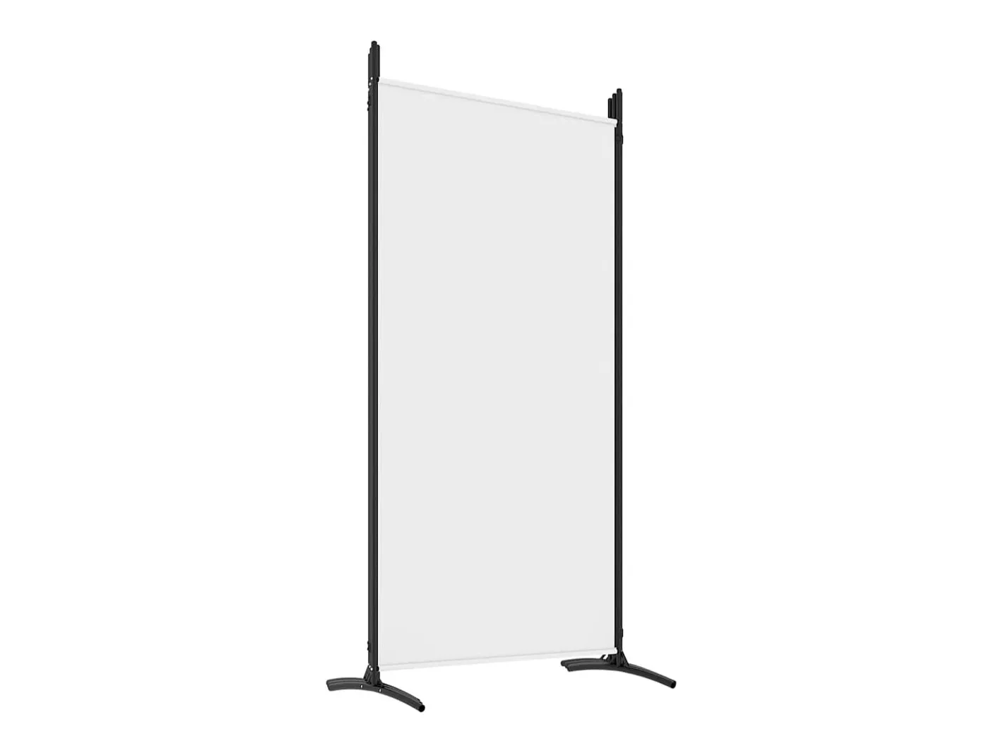 Mampara divisoria de 6 paneles Tela Blanca 520x180 cm Blanco New